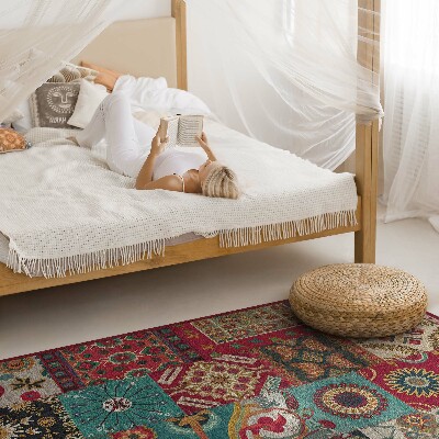 Teppich pvc Buntes Patchwork-Muster im persischen Stil