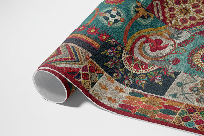 Teppich pvc Buntes Patchwork-Muster im persischen Stil