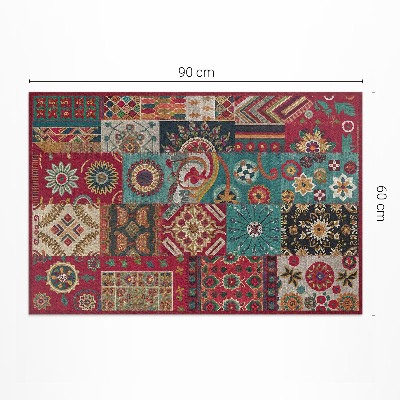 Teppich pvc Buntes Patchwork-Muster im persischen Stil