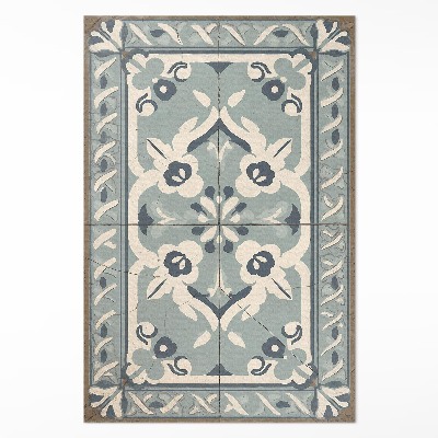 Vinyl teppich Portugiesische Fliesen zartes Vintage-Muster