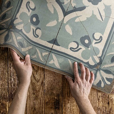 Vinyl teppich Portugiesische Fliesen zartes Vintage-Muster