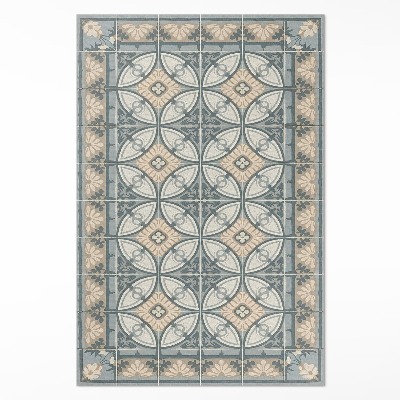 Teppich pvc Dekorative Mosaikfliesen im Vintage-Stil