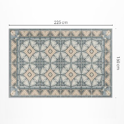 Teppich pvc Dekorative Mosaikfliesen im Vintage-Stil