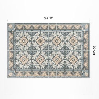 Teppich pvc Dekorative Mosaikfliesen im Vintage-Stil
