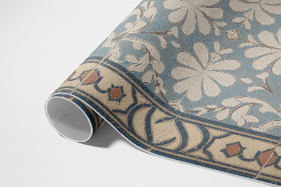 Teppich auf pvc Geometrische florale Muster im Retrostil