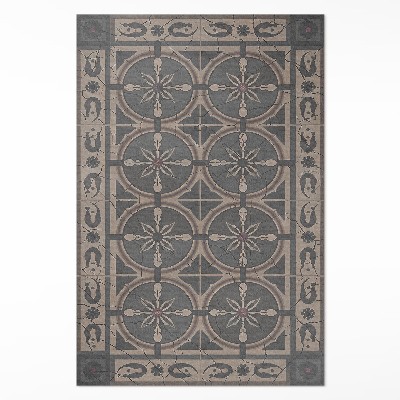 Vinyl teppich läufer Rustikales geometrisches Ornament