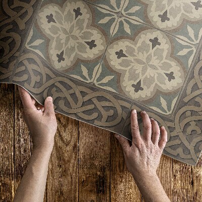 Vinyl teppich läufer Retro-Fliesen mit geometrischen Mustern