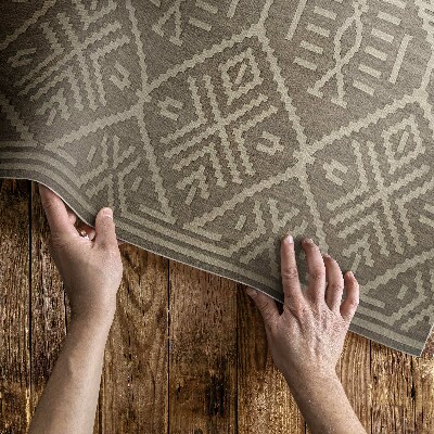 Teppich auf pvc Retro-Inspiration im aztekischen Stil