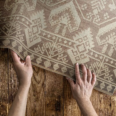 Pvc teppich Antike Inspiration in aztekischen Mustern