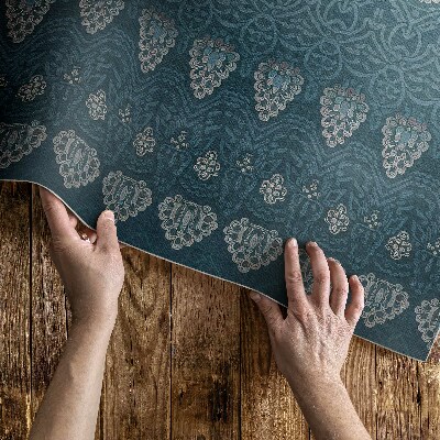 Vinyl teppich Aztekische Ästhetik in Retro-Mustern