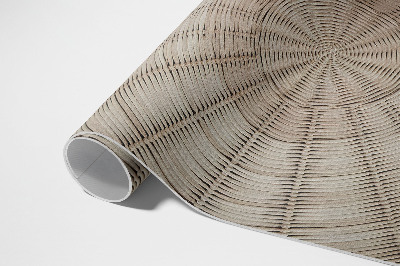 Vinyl teppich läufer Weidengeflecht