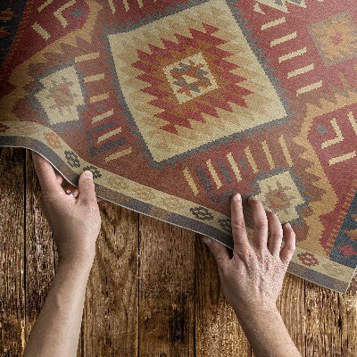 Vinyl teppich Harmonie der aztekischen geometrischen Figuren