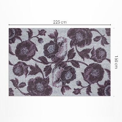 Pvc teppich Subtile Vintage-Blumen