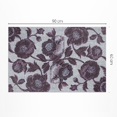 Pvc teppich Subtile Vintage-Blumen
