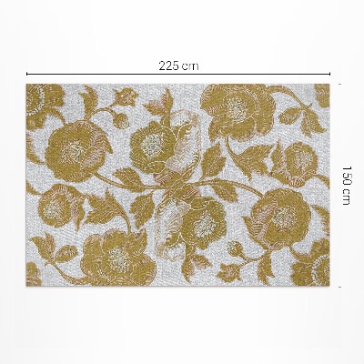 Vinyl teppich läufer Botanisches Motiv im Retrostil
