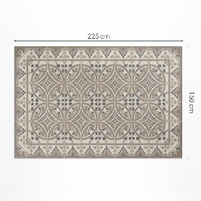 Teppich auf pvc Geometrisches Boho