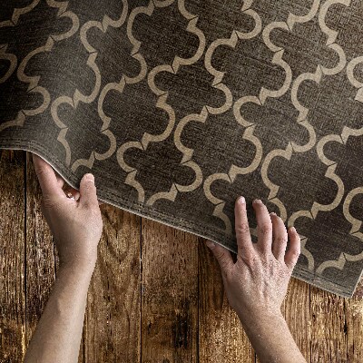 Pvc teppich Stoffimitat Mit Orientalischem Arabeskenmuster