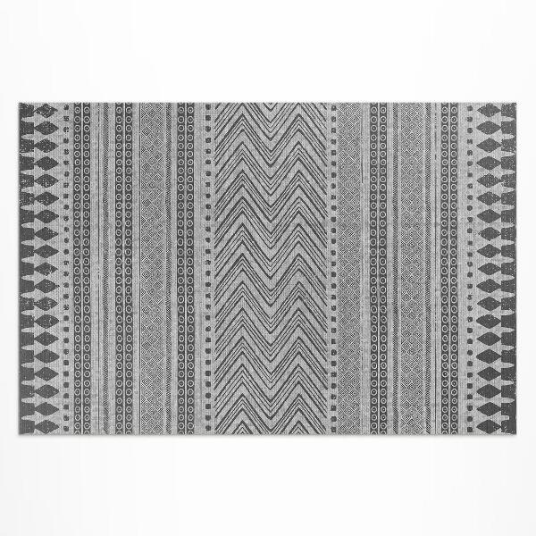 Pvc teppich Textilimitatstreifen Und Zickzackmuster
