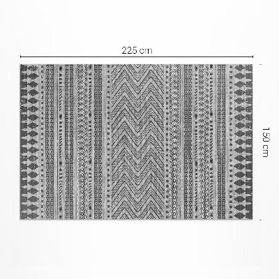 Pvc teppich Textilimitatstreifen Und Zickzackmuster