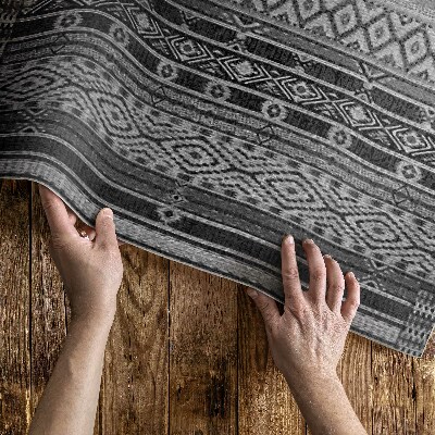 Vinyl teppich läufer Kleine Rauten Aus Textilimitat