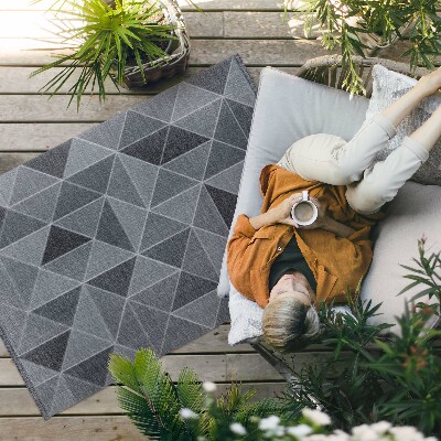 Teppich auf pvc Textilimitation Geometrische Abstraktion