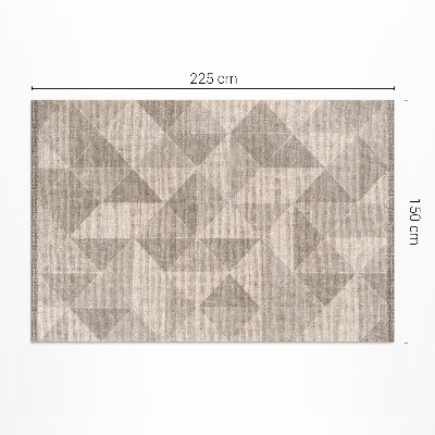 Vinyl teppich Dreiecke Und Quadrate Aus Textilimitat