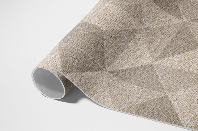 Vinyl teppich Dreiecke Und Quadrate Aus Textilimitat