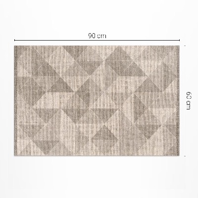 Vinyl teppich Dreiecke Und Quadrate Aus Textilimitat