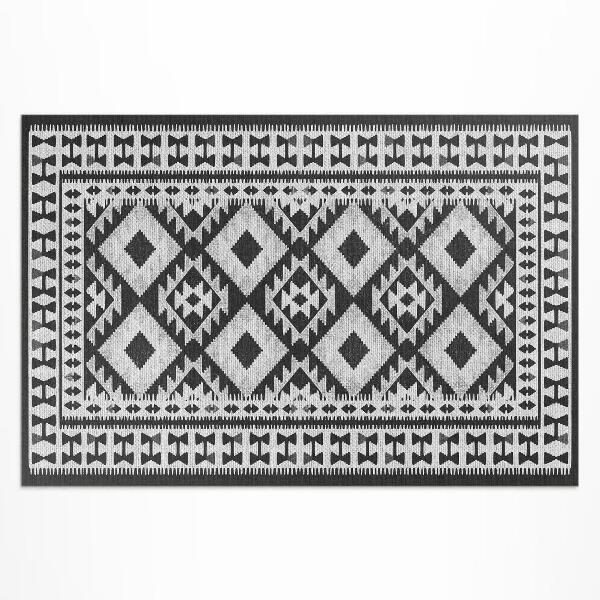 Vinyl teppich Textilimitat Mit Retro-Vintage-Muster