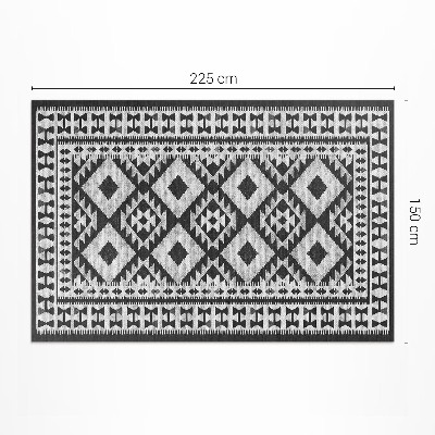 Vinyl teppich Textilimitat Mit Retro-Vintage-Muster