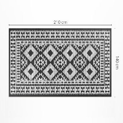 Vinyl teppich Textilimitat Mit Retro-Vintage-Muster