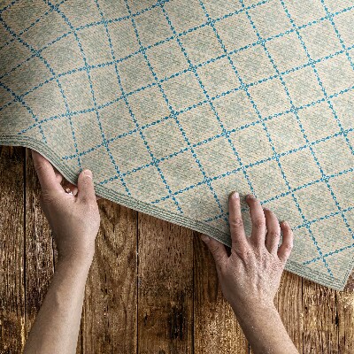 Vinyl teppich läufer Textilimitation Mit Geometrischen Linien