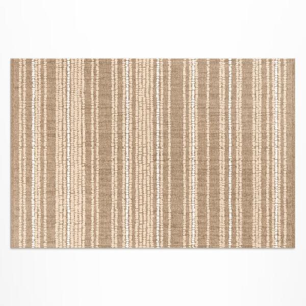 Teppich pvc Beiger Stoff Im Vintage-Boho-Stil