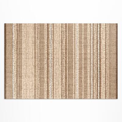 Teppich auf pvc Braunes Stoffmuster Im Vintage-Boho-Stil