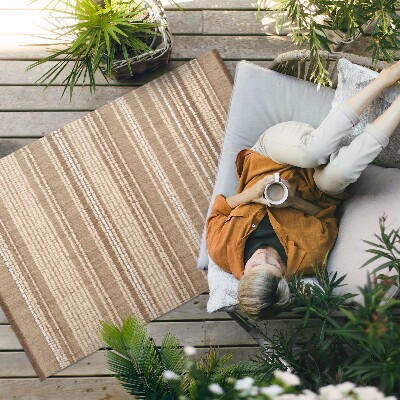Teppich auf pvc Braunes Stoffmuster Im Vintage-Boho-Stil