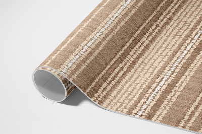 Teppich auf pvc Braunes Stoffmuster Im Vintage-Boho-Stil