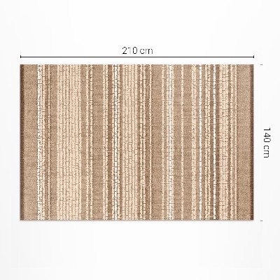Teppich auf pvc Braunes Stoffmuster Im Vintage-Boho-Stil
