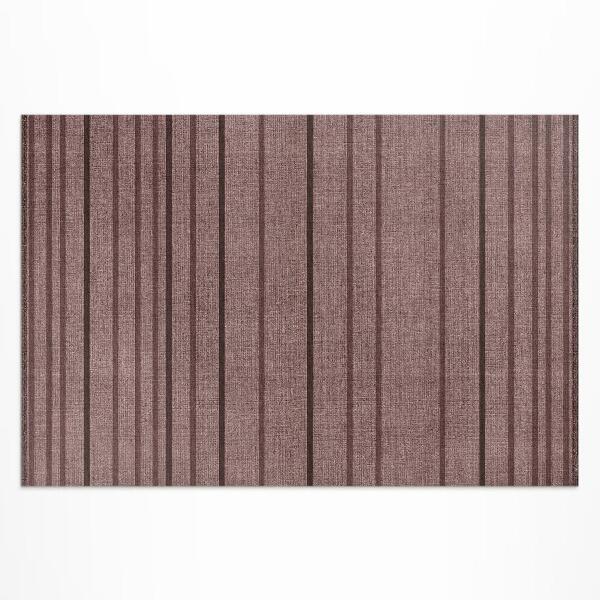 Vinyl teppich Braune Streifen Im Vintage-Boho-Stil