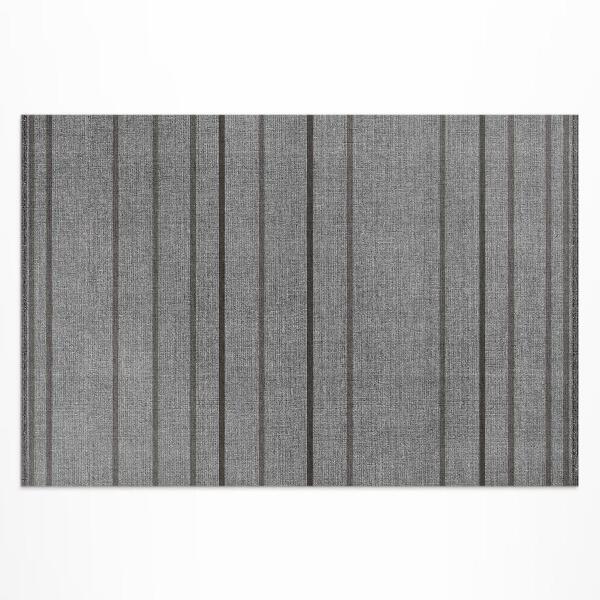 Vinyl teppich läufer Graue Streifen Im Vintage-Boho-Stil