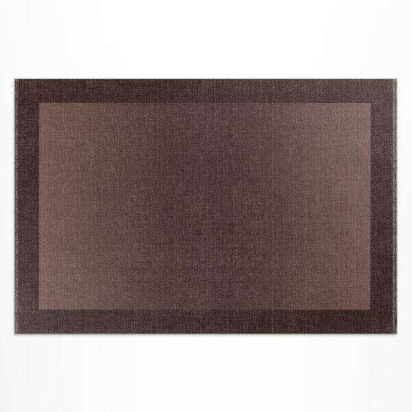 Teppich pvc Klassisches Stoffmuster Mit Braunem Rahmen