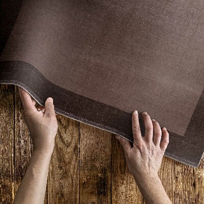 Teppich pvc Klassisches Stoffmuster Mit Braunem Rahmen