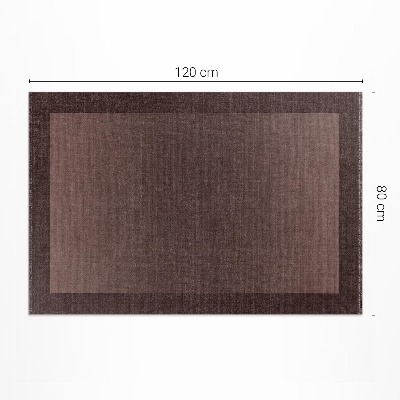 Teppich pvc Klassisches Stoffmuster Mit Braunem Rahmen