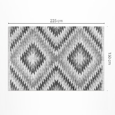 Pvc teppich Textilimitat Mit Grauem Geometrischem Muster