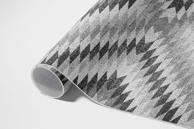 Pvc teppich Textilimitat Mit Grauem Geometrischem Muster