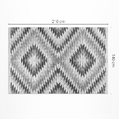 Pvc teppich Textilimitat Mit Grauem Geometrischem Muster
