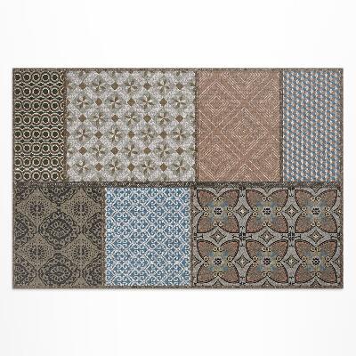 Vinyl teppich Mischung Aus Textilimitatmustern