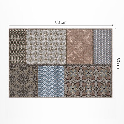 Vinyl teppich Mischung Aus Textilimitatmustern