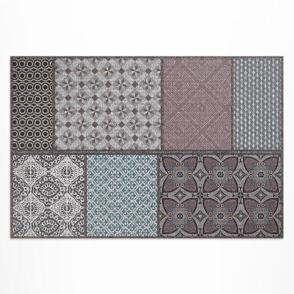 Teppich pvc Mischung Aus Textilimitatmustern