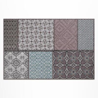 Teppich pvc Mischung Aus Textilimitatmustern