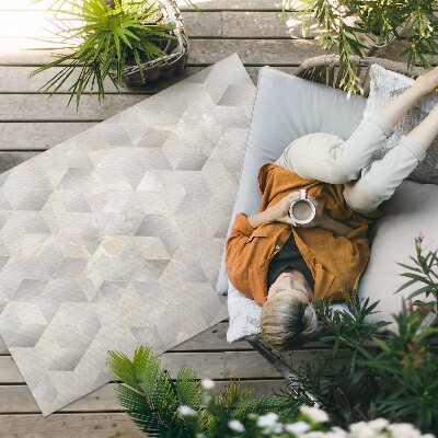 Teppich auf pvc Moderne 3D-Würfel Mit Geometrischem Muster